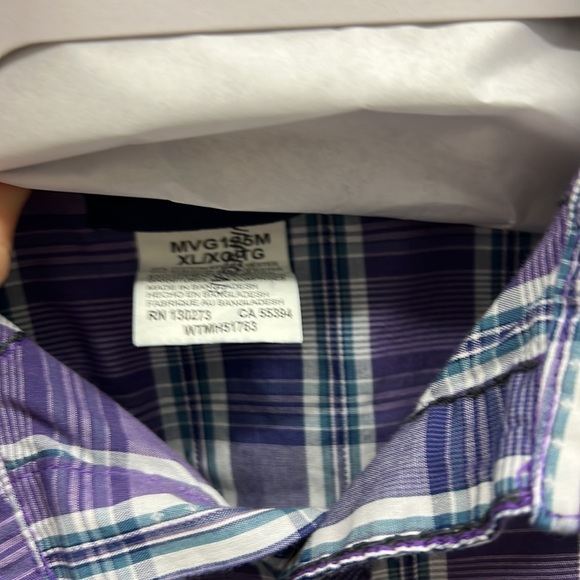 Wrangler pearl snap men’s shirt - Picture 2 of 2